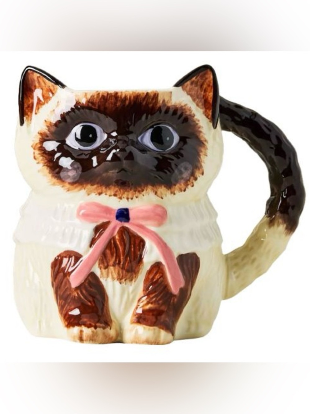 ISO Anthropologie peluche pet mug Siamese cat